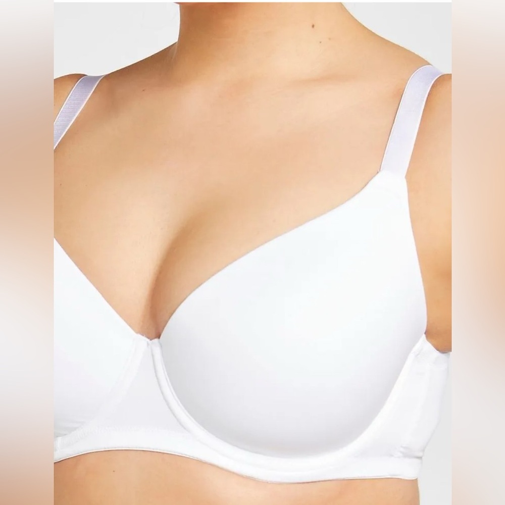 White European Brand Women's Basic White Bra